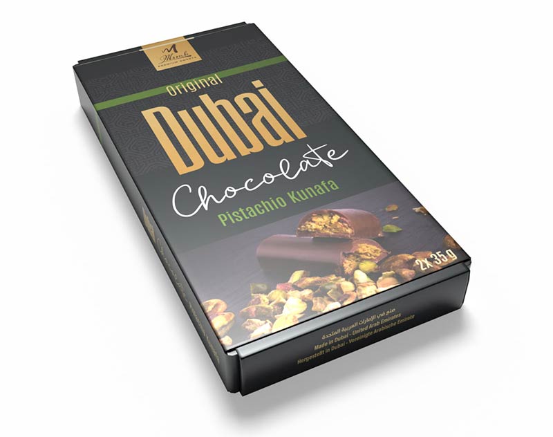 Dubai Chocolate Pistazie-Kunafa 2x35g Praline